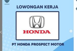 lowongan kerja pt honda prospect motor