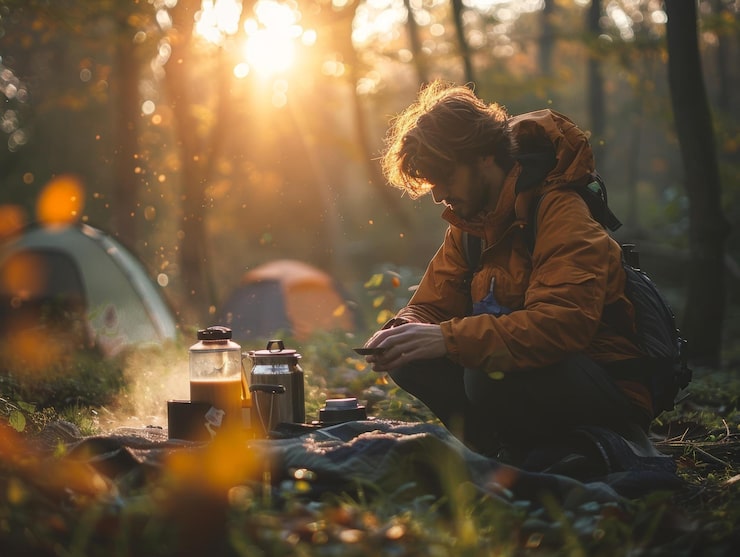 Menemukan Ketenangan: Sensasi Alam dan Aroma Kayu saat Camping