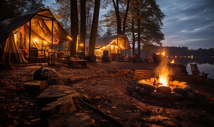 Suasana Hangat: Camping dan Api Unggun di Lembang